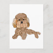 Poodeldog Briefkaart (Voorkant)