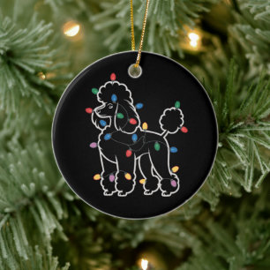 Poodelhonden Boom Kerstmis Kerstmis Huisdier Dier Keramisch Ornament