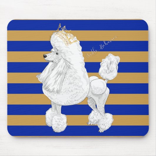Poodle Behavior Mousepad Muismat (Voorkant)
