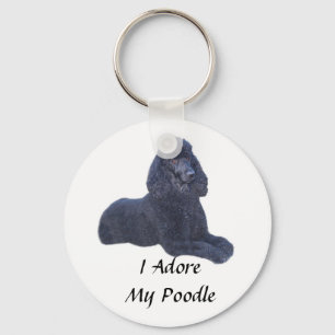 Poodle Black Sleutelhanger I Adore