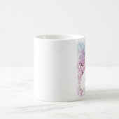 Poodle blanc à la coupe Lilacs de café Mug (Centre)