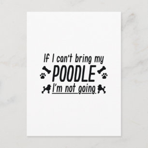 Poodle Briefkaart