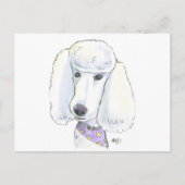 Poodle Briefkaart (Voorkant)
