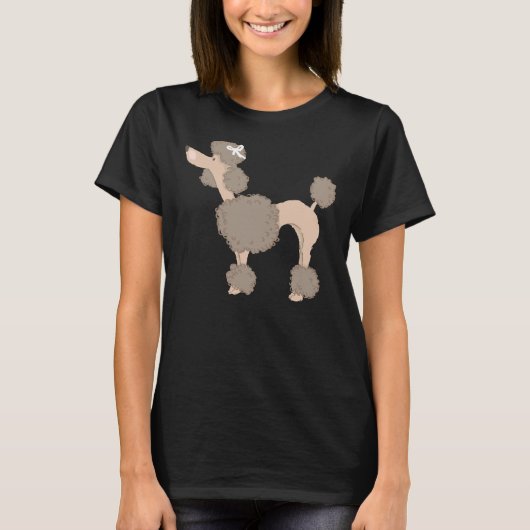 Poodle Brown T-shirt (Voorkant)