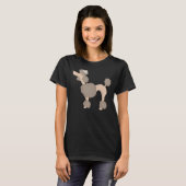 Poodle Brown T-shirt (Voorkant volledig)