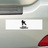Poodle Bumpersticker (Op auto)