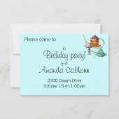 Poodle Cakes Bon Cupcake Invite Kaart (Achterkant)