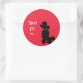 Poodle Chien Anniversaire Fête Favoriser Sticker (Sac)