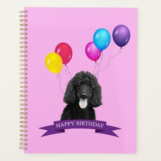 Poodle Chien Heureux Anniversaire Cadeau Sac (Devant)