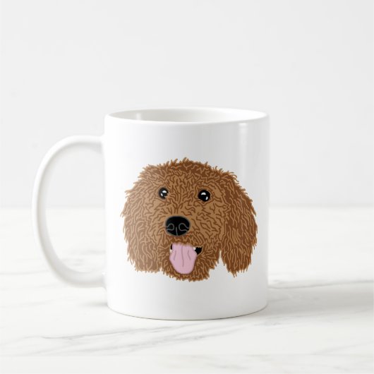 Poodle Chien Maman Mug (Gauche)