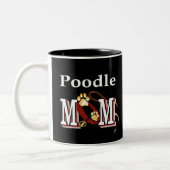 Poodle Chien Maman Mug (Gauche)