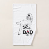 Poodle Chien Papa, Custom Poodle Papa (Serviette à main)