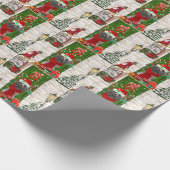 Poodle Christmas Cadeaupapier (Hoek)