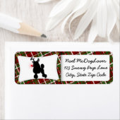 Poodle Christmas Etiket (Insitu)