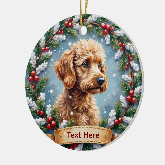 Poodle Christmas Ornament (Links)