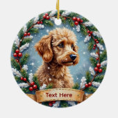 Poodle Christmas Ornament (Achterkant)