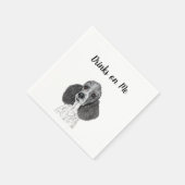 Poodle Cocktail Napkins Servet (Hoek)