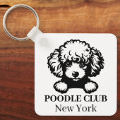 Poodle Custom Club Thema sleutelhanger (Voorkant)