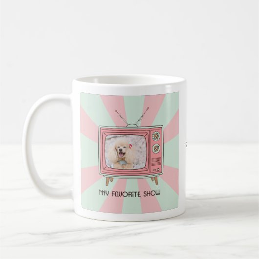 Poodle custom photo mug personalized dog mom  (Gauche)