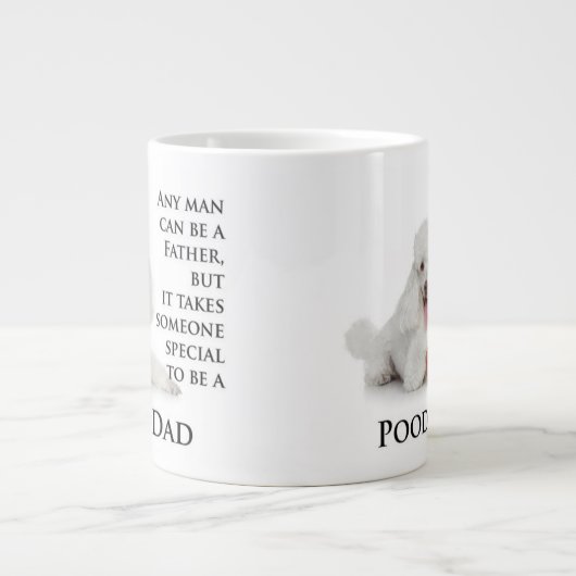 Poodle Dad Jumbo Mok (Voorkant)
