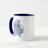 Poodle Dad Mug – Custom Name Dog Lover Gift Mok (Voorkant links)