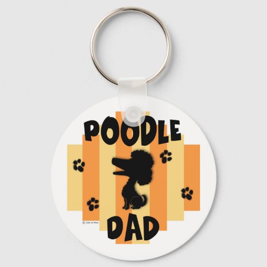 Poodle Dad Sleutelhanger (Voorkant)