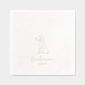 Poodle de chien personnalisé Illustration Mariage  (Recto)