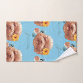 Poodle de jouet avec Fleur et Illustration télépho (Serviette à main)