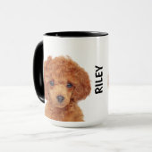 Poodle de jouet Mug personnalisée (Devant gauche)