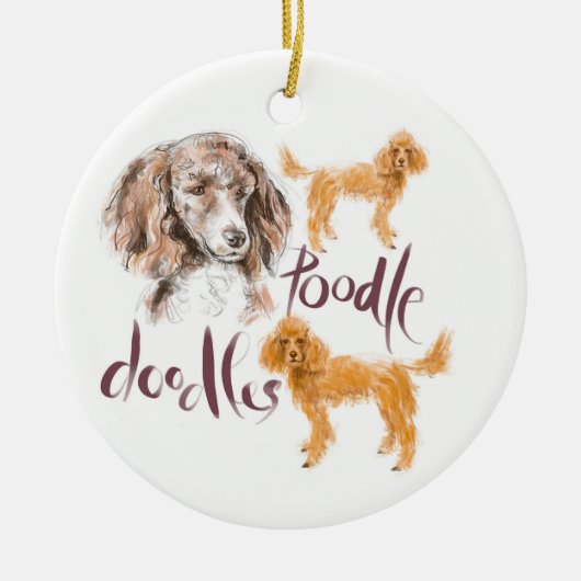 Poodle-doedels ornament (Voorkant)