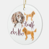Poodle-doedels ornament (Links)