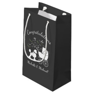 Poodle Dog Baby shower Puppy Gray Geslacht Neutraa Klein Cadeauzakje