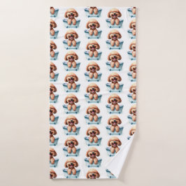 Poodle Dog Badhanddoek