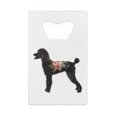 Poodle Dog Breed Boho Floral Silhouette (Dos)