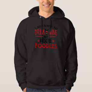 Poodle Dog Cadeaus voor Poodle Vrouwen of Mannen Hoodie