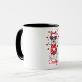 Poodle dog coffee mug Valentine's Day 2026 Mok (Voorkant links)