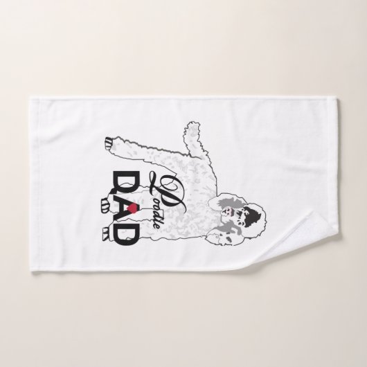 Poodle Dog Dad Custom Poodle Dad Handdoek (Handdoek)