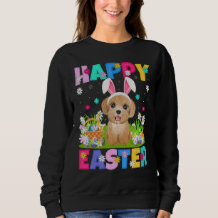 Poodle Dog Happy Paaster Bunny Poodle Trui