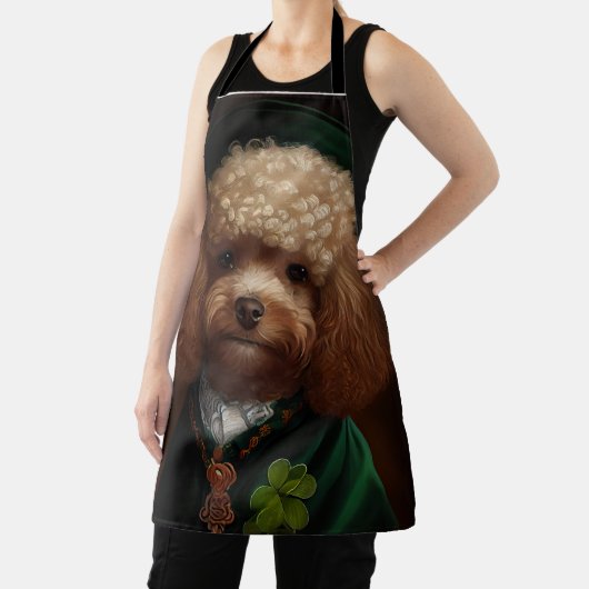 Poodle Dog in St. Patrick's Day Dress Schort (Insitu)