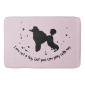 Poodle Dog Joke Abstracte Ink Splatter Funny Badmat (Voorkant)