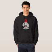 Poodle Dog Kerstmis Hoodie (Voorkant volledig)