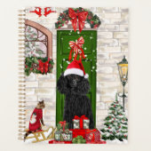 Poodle Dog Kerstmis Planner (Voorkant)