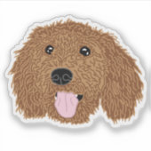 Poodle Dog Mom Mug Sticker (Voorkant)