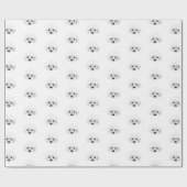 Poodle dog _ patroon cadeaupapier (Vlak)