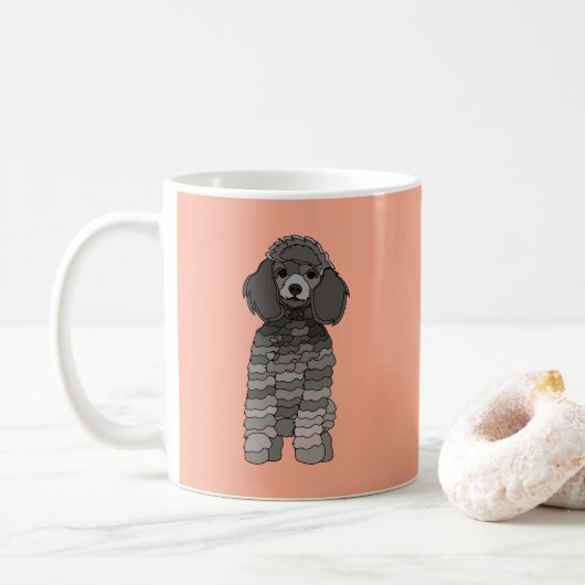 Poodle Dog Pet Koffiemok (Met donut)