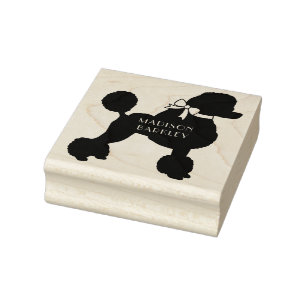 Poodle Dog Puppy French Rubberstempel