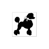 Poodle Dog Puppy French Rubberstempel (Afrduk)
