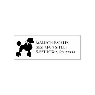 Poodle Dog Puppy French Zelfinktende Stempel