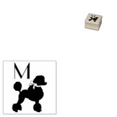 Poodle Dog Puppy Rubberstempel (Gestempeld)