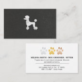 Poodle | Dogs Cats Services Visitekaartje (Voorkant / Achterkant)
